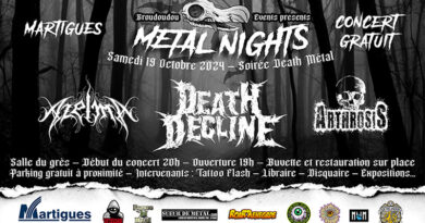 Metal Nights : soirée Death Metal organisée par Groudoudou Events avec AZELMA, ARTHROSIS et DEATH DECLINE