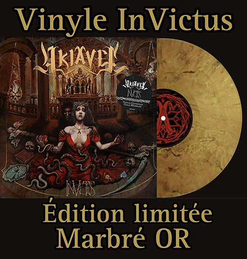 Akiavel sort son 4eme album In Victus en édition limitée marbré Or