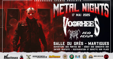 Metal Nights : concert avec Voorhees, Azyd Azylum et Nox Irae, le 17 mai 2025